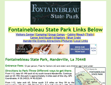 Tablet Screenshot of fontainebleaustatepark.com